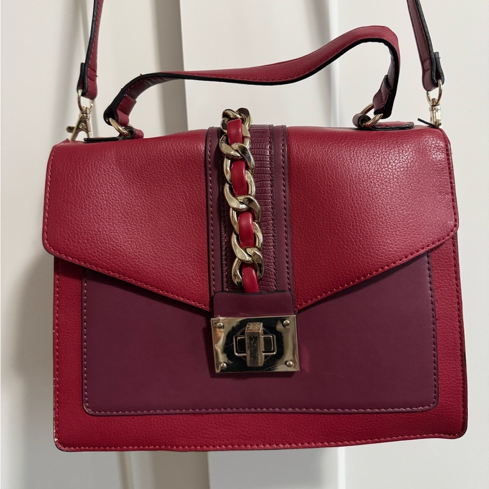 Apt. 9 Burgundy and Red Shoulder Bag